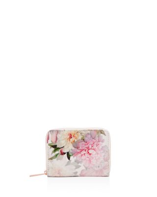Ted Baker Painted Posie Zip Mini Leather Wallet Bloomingdale's