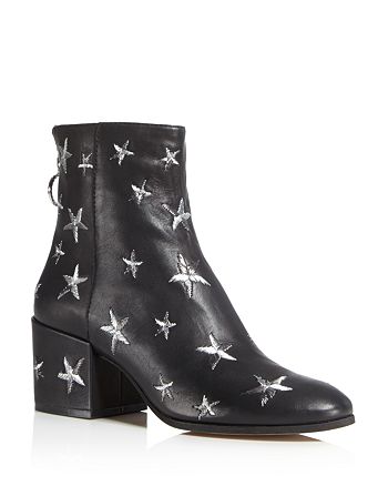 Dolce Vita Matteo Star Embroidered Leather Booties - 100% Exclusive ...