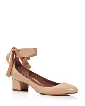 Tabitha Simmons Chloe Ankle Wrap Block Heel Pumps Bloomingdale's