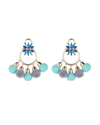 Abs by Allen Schwartz Pom-Pom Chandelier Earrings, $52.5