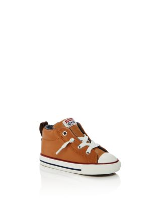 boys brown leather converse