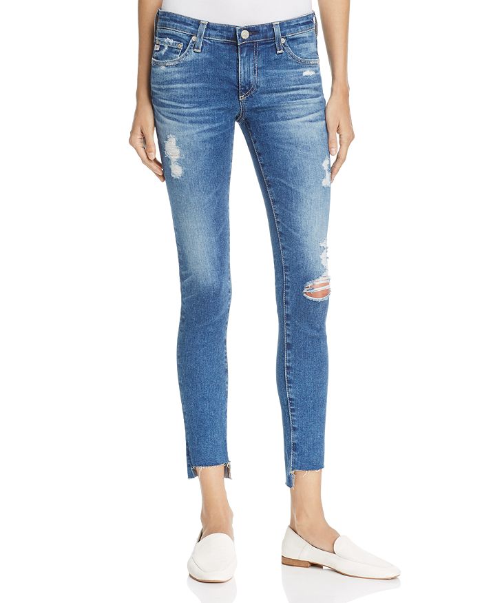 Ag the legging on sale ankle raw hem