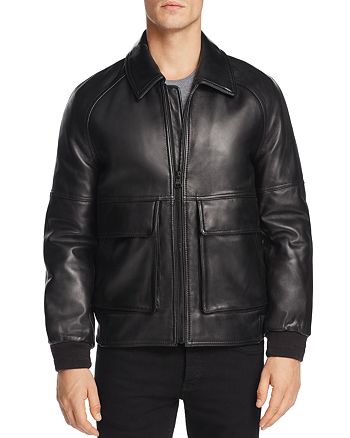 Marc New York Coles Bomber Leather Jacket | Bloomingdale's