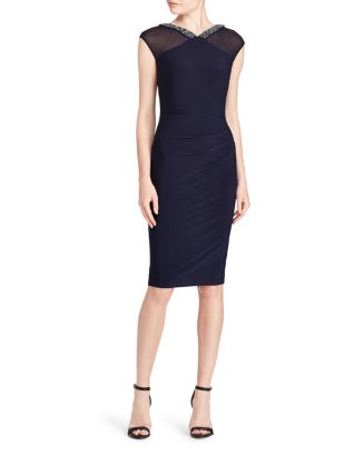 Ralph Lauren Beaded-Trim Jersey Dress | Bloomingdale's