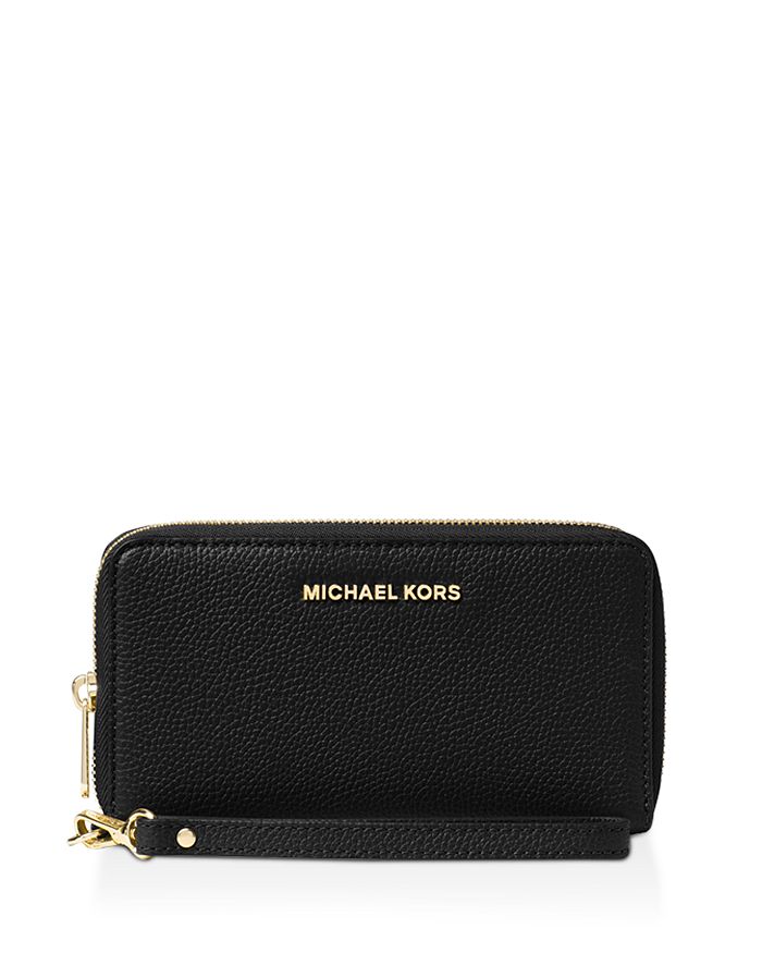 MICHAEL Michael Kors Multi-Function Flat Large Pebble Leather Smartphone  Wristlet | Bloomingdale's