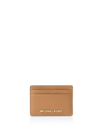 MICHAEL Michael Kors Leather Card Case | Bloomingdale's
