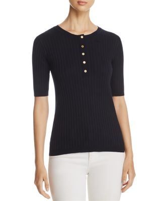 Tory Burch Luisa Short-Sleeve Sweater 