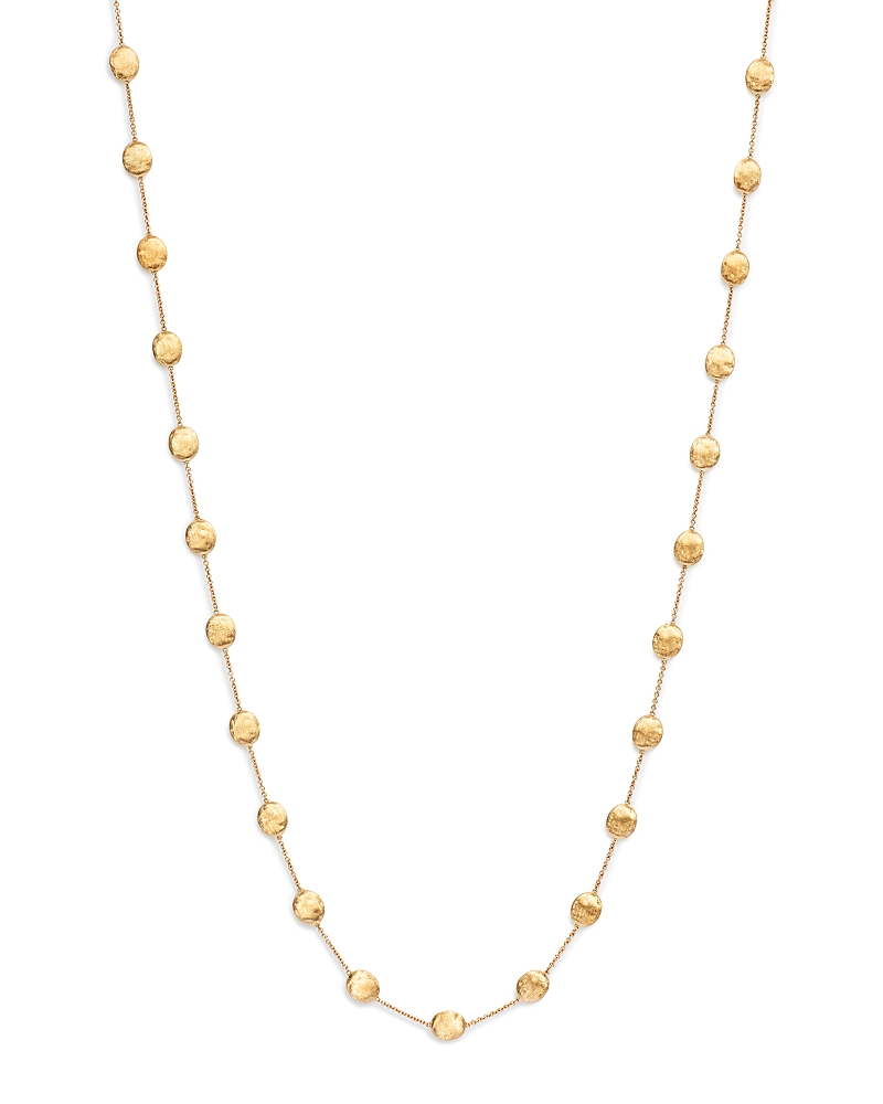 Marco Bicego 'siviglia' Long Disc Station Necklace In Gold