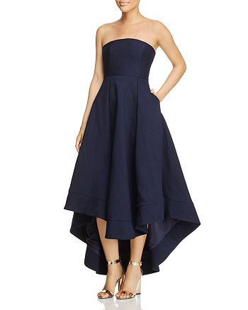 C/MEO Collective We Woke Up High/Low Strapless Dress | Bloomingdale's