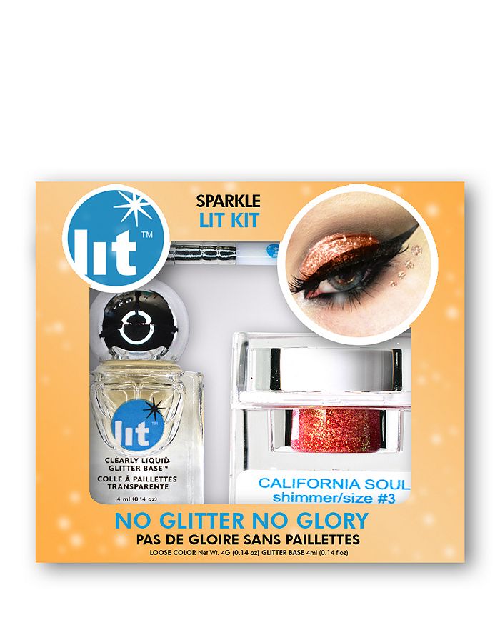 Lit Cosmetics Glitter Pigment Lit Kit In California Soul