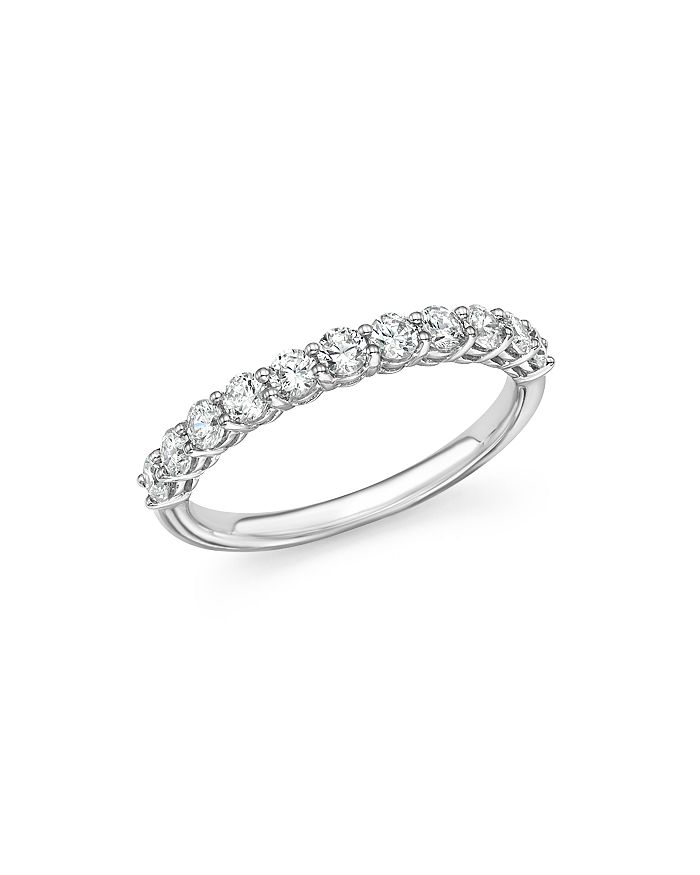 Bloomingdale's Diamond Band in 14K White Gold, .75 ct. t.w. - 100% ...
