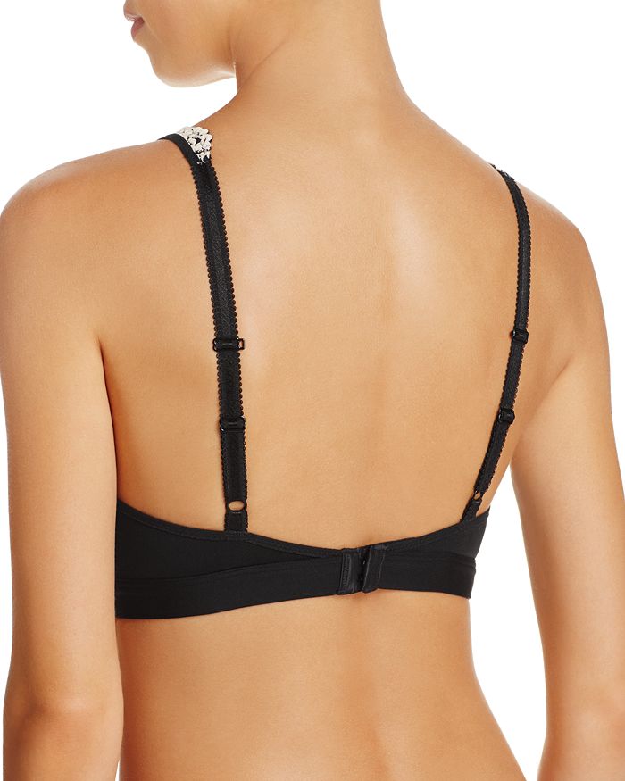 Shop Wacoal Embrace Lace Convertible Plunge Soft Cup Wireless Bra In Black
