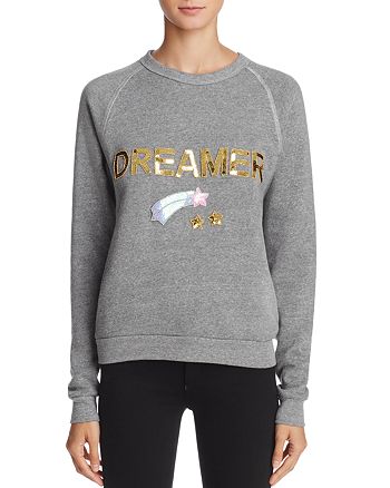 Bow Drape Dreamer Embellished Sweatshirt 100 Exclusive