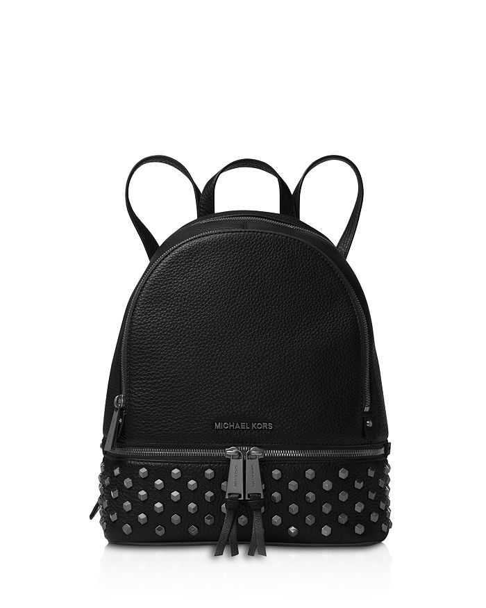 Michael Michael Kors Rhea Medium Logo Leather Backpack