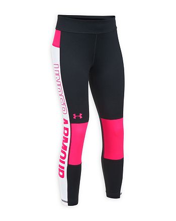 Under Armour Girls' Color-Blocked Cropped Leggings - Little Kid, Big ...