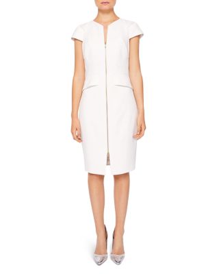 Ted baker structured outlet zip peplum dress