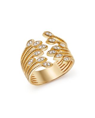 Bloomingdale's - Diamond Multi Row Beaded Band Ring in 14K Yellow Gold, .25 ct. t.w. - 100% Exclusive