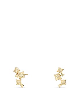 David Yurman - Petite Châtelaine Climber Earrings with Yellow Diamonds in 18K Gold