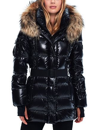 SAM. Millennium Fur Trim Down Coat | Bloomingdale's