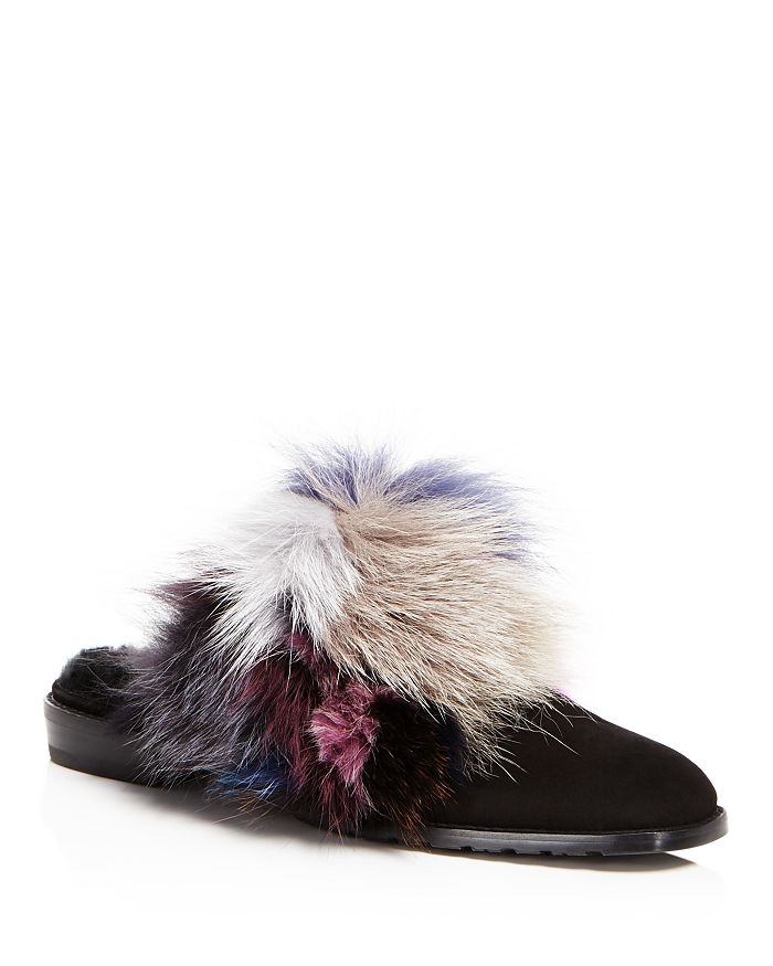 Stuart weitzman fur mules online