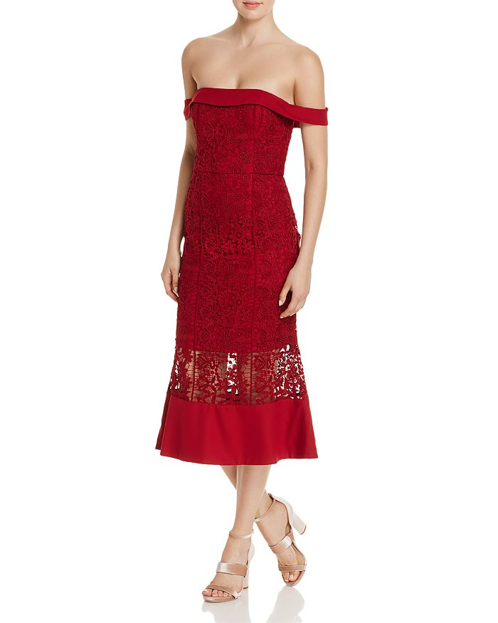 Jarlo red deals lace dress