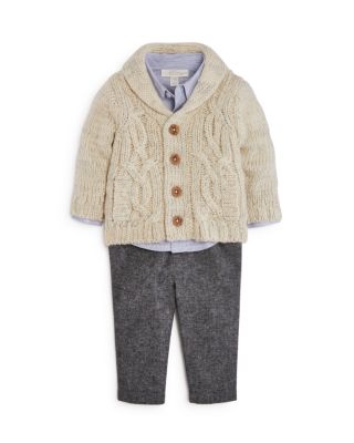 baby boy shawl collar sweater