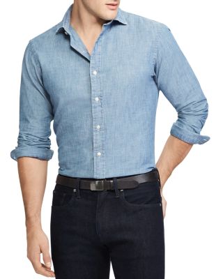 ralph lauren chambray slim fit