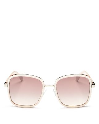 jimmy choo elvas mirrored square sunglasses