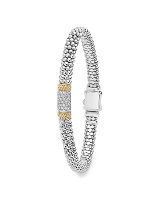 18K Gold & Sterling Silver Diamond Lux Bracelet