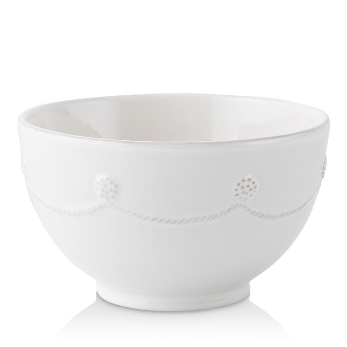 Ice Cream Bowl Whitewash SET OF 4 Juliska Berry and Thread Round Cereal 