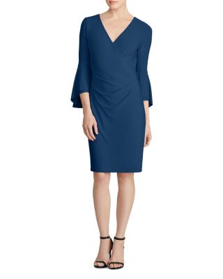 ralph lauren jersey bell sleeve gown