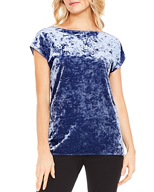 UPC 039374828682 product image for Vince Camuto Cap Sleeve Crushed Velvet Top | upcitemdb.com