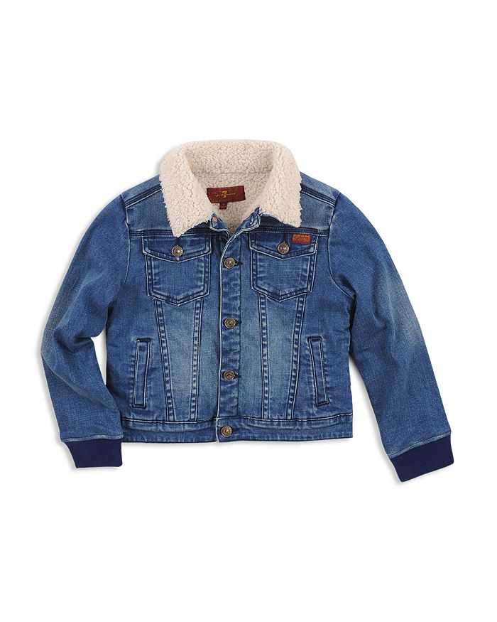 Boys sherpa store lined denim jacket