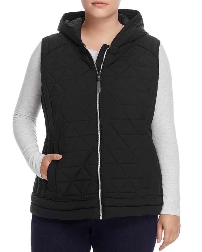 Marc New York Performance Plus Sage Hooded Quilted Vest In Black