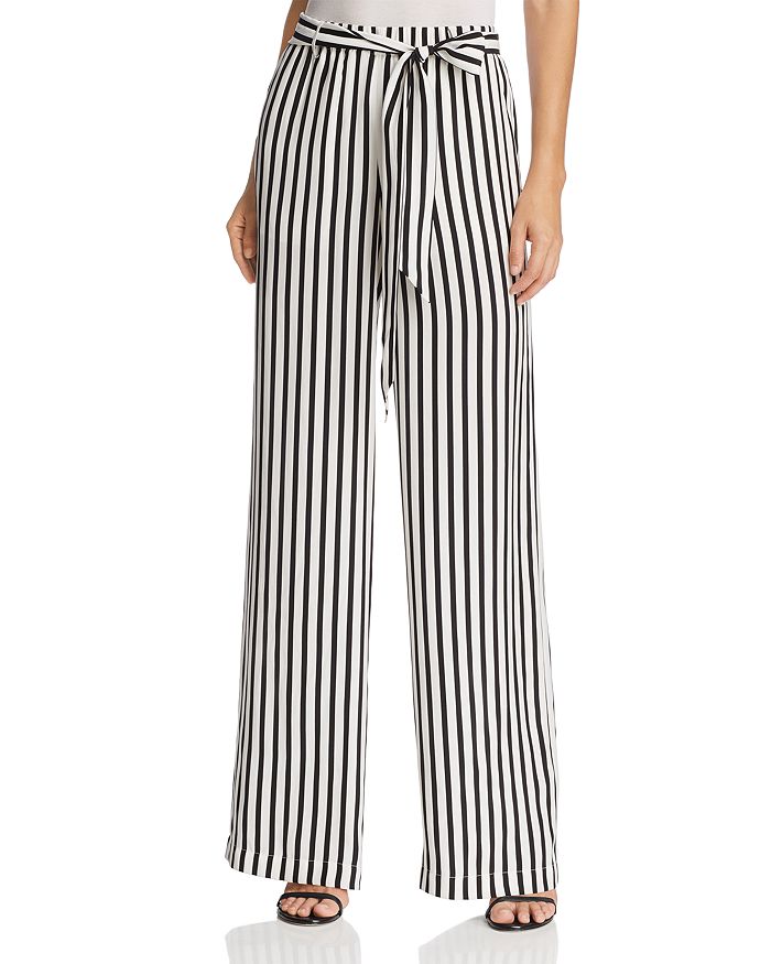 Striped silk discount pants
