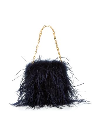 ostrich feather purse