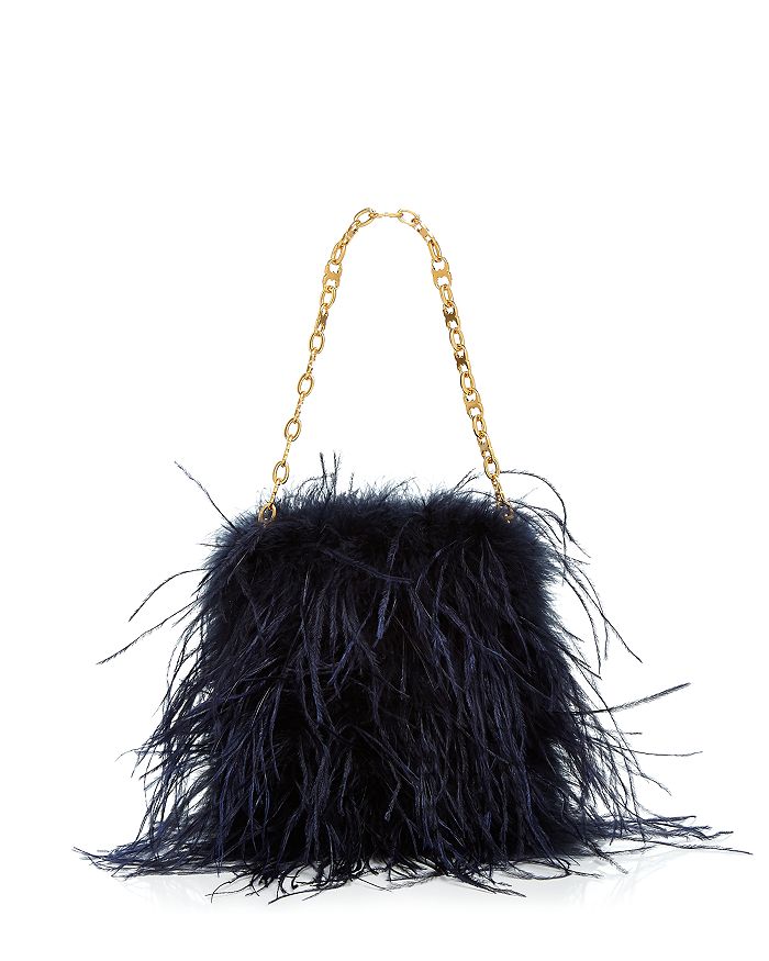 Designer's New Straw Bag Fashion Feather-Like Handbag Blue - China Bag and  Feather price