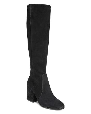 Sam Edelman Women S Thora Suede Tall Block Heel Boots Bloomingdale S