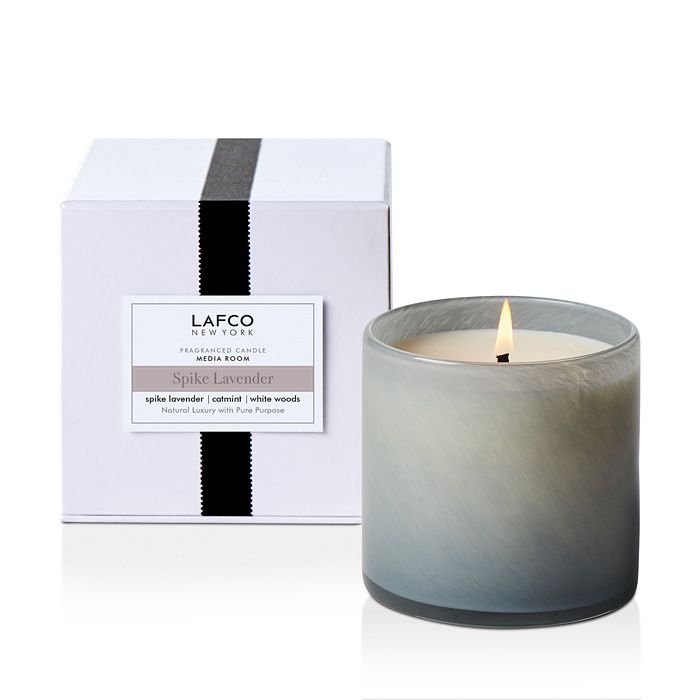 Lafco Spike Lavender Media Room Candle 15.5 oz In Gray