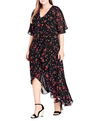 City Chic Plus City Chic Fall in Love Wrap Dress | Bloomingdale's