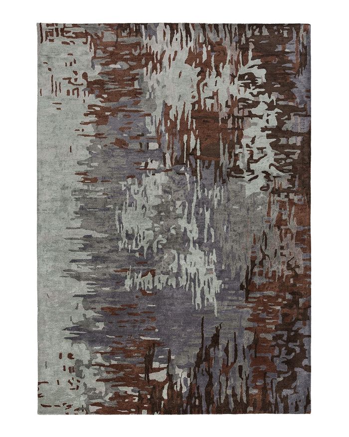 Surya Banshee Area Rug, 8' X 11' In Denim/brown/light Gray