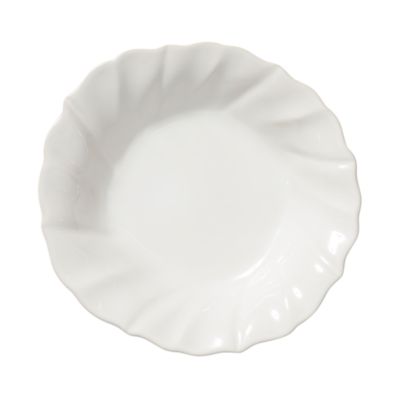 Vietri Incanto Stone White Ruffle Pasta Bowl