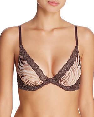 Natori Feathers Underwire Contour Bra In Zebra Print