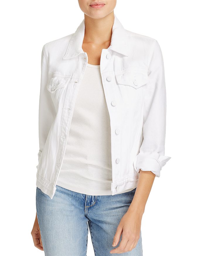 J Brand Slim Denim Jacket in Optic White | Bloomingdale's