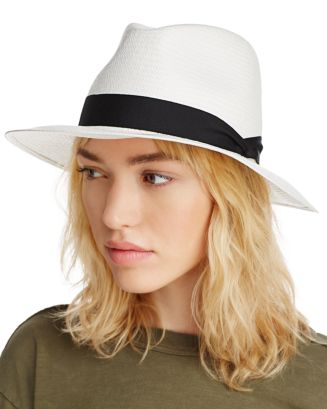 Rag & Bone Panama Straw Hat, White