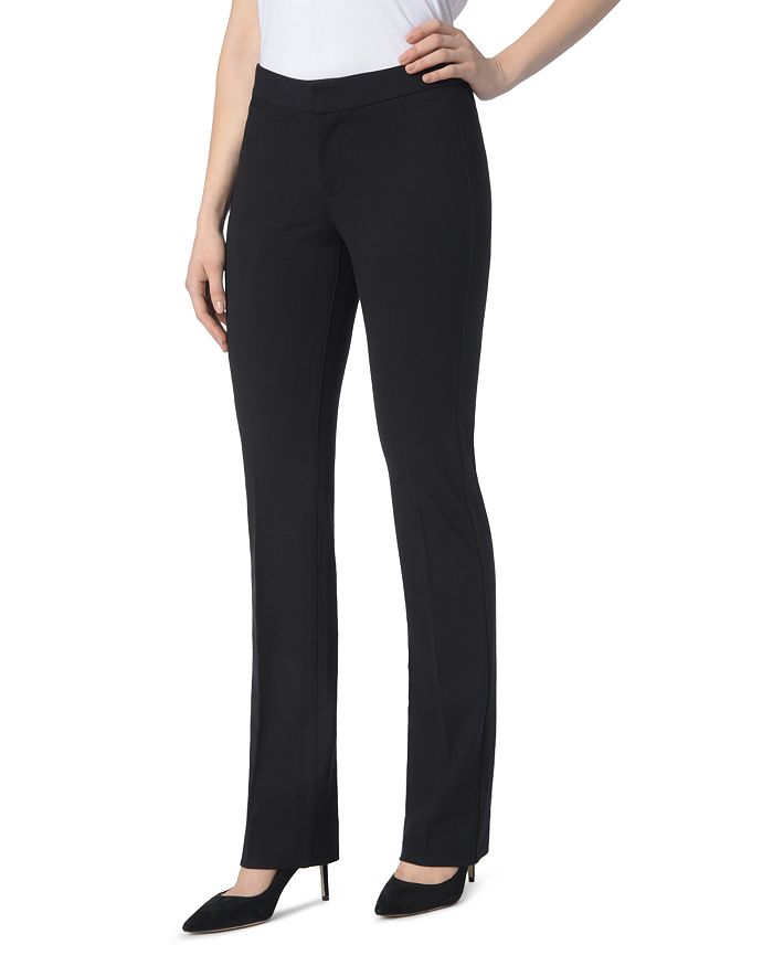Nydj Sheri High Waist Slim Straight Jeans In Black
