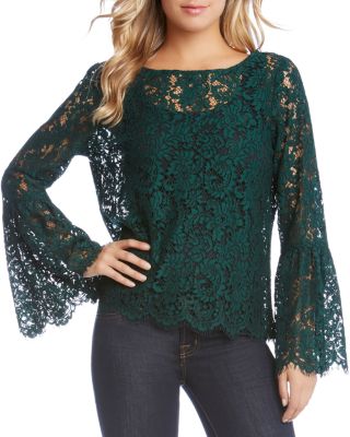 Karen Kane - Bell Sleeve Lace Top