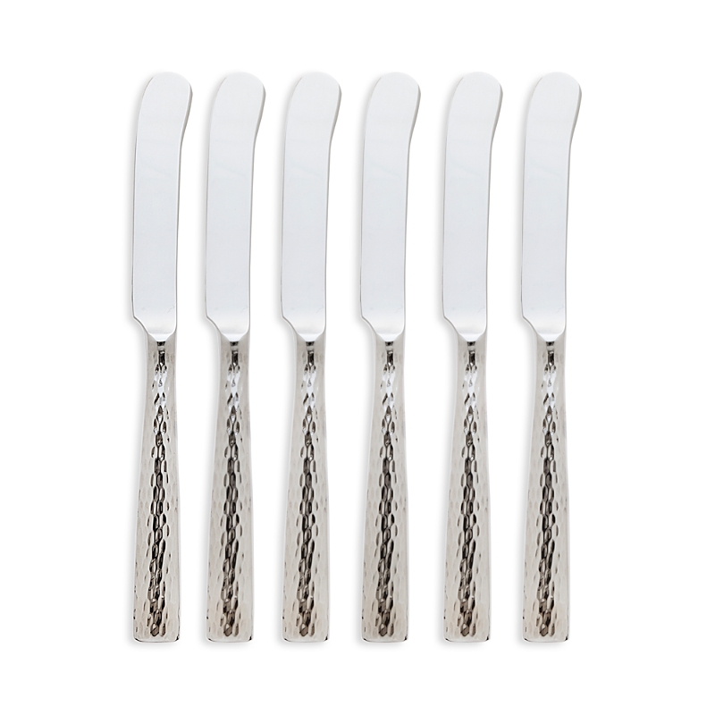 Ricci Argentieri Anvil 6-piece Pate Knife Set In Silver