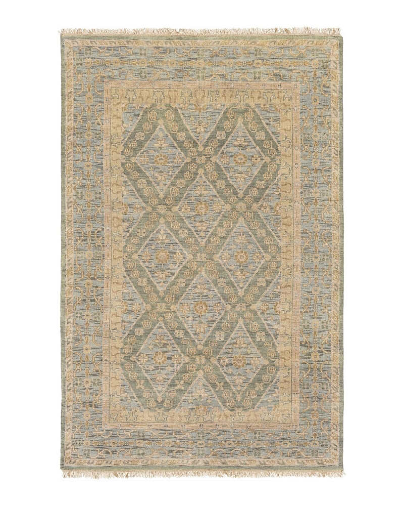 Surya Zeus Area Rug, 5'6 X 8'6 In Teal/denim/khaki