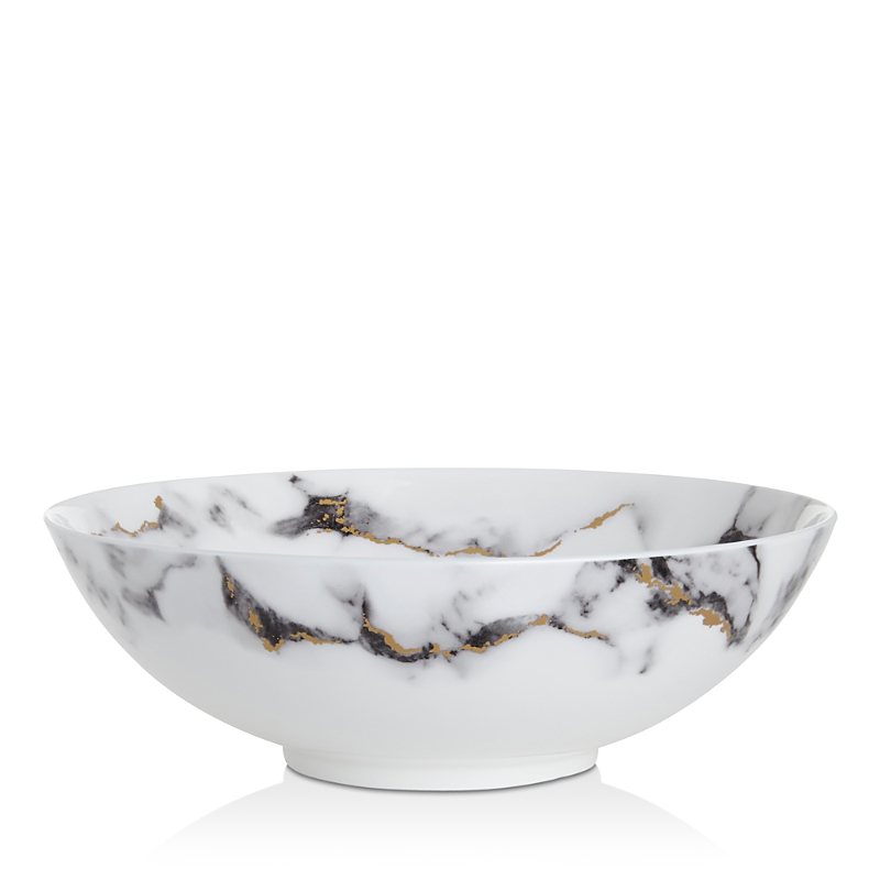 Prouna Marble Serving Bowl In Venice Fog
